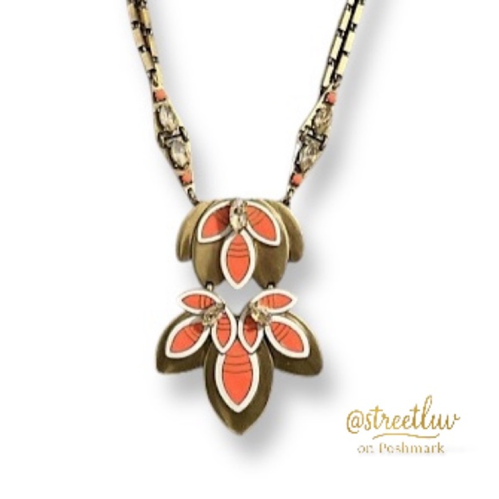 Stella & Dot Hibiscus Statement Necklace